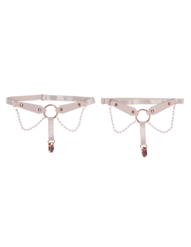 PEACHES 'N CREAME PEARL GARTERS