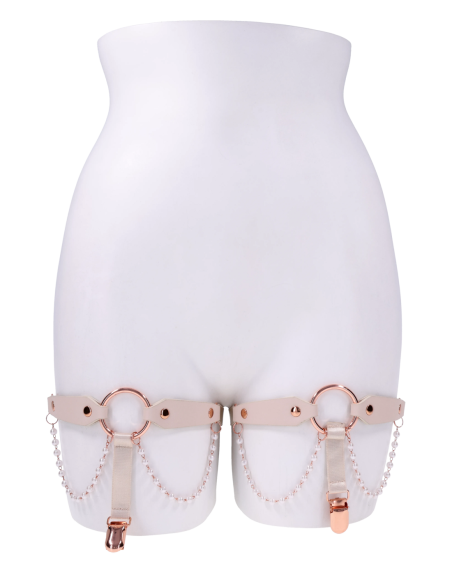PEACHES 'N CREAME PEARL GARTERS