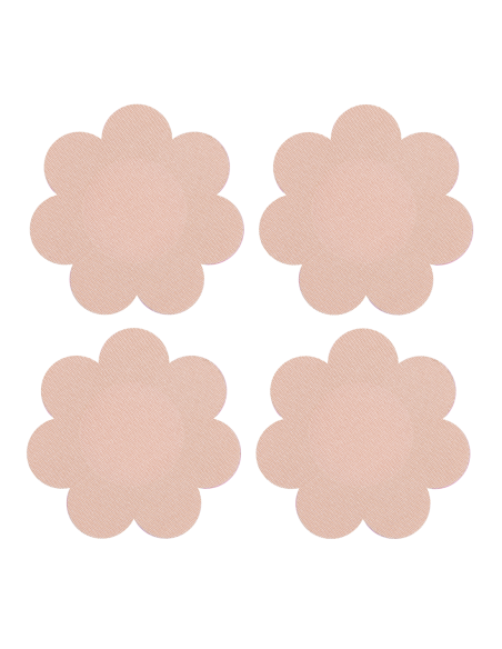 PEEKABOOS SELF ADHESIVE SATIN NIPPLE COVERS, NUDE