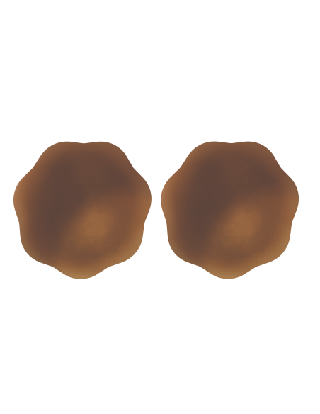 CUBIERTAS DE PEZÓN DE SILICONA AUTOADHESIVAS PEEKABOOS, MARRÓN