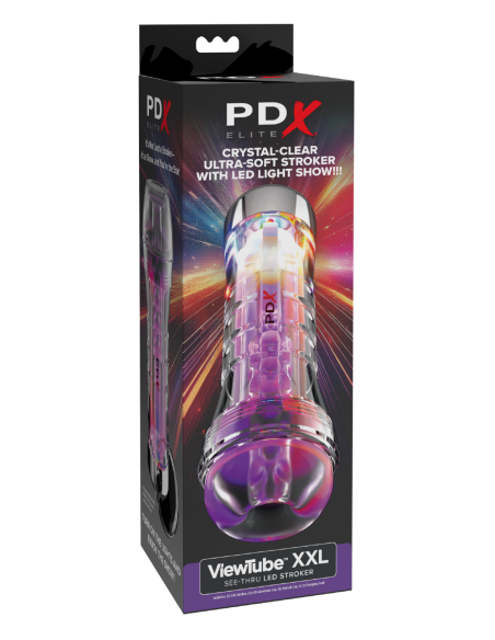 PDX ELITE TUBO DE VISIÓN TRANSPARENTE EZ-GRIP LED STROKER