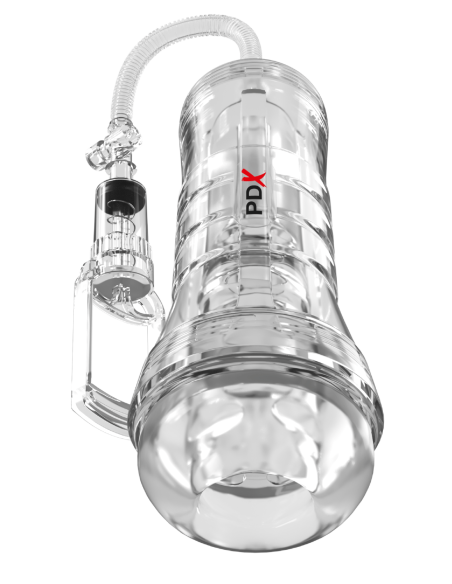 PDX ELITE VIEW TUBE VAC XXL PUMP SEE-THRU EZ-GRIP PUMP STROKER