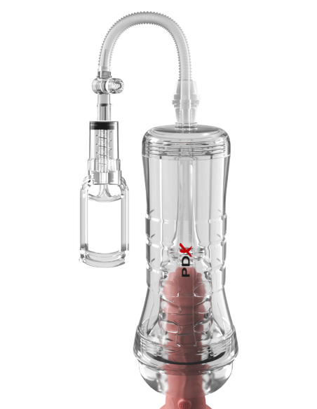 PDX ELITE VIEW TUBE VAC XXL PUMP SEE-THRU EZ-GRIP PUMP STROKER