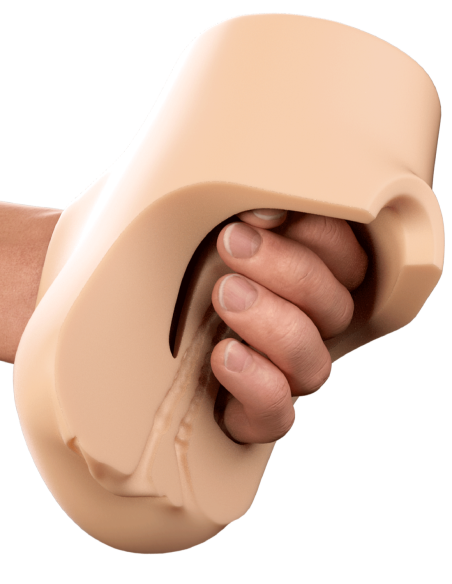 PDX PLUS DOBLE POUNDER VIBRADOR SQUEEZE STROKER