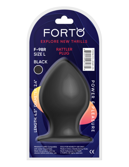 FORTO F-98R CONO DE CASCABEL GRANDE NEGRO