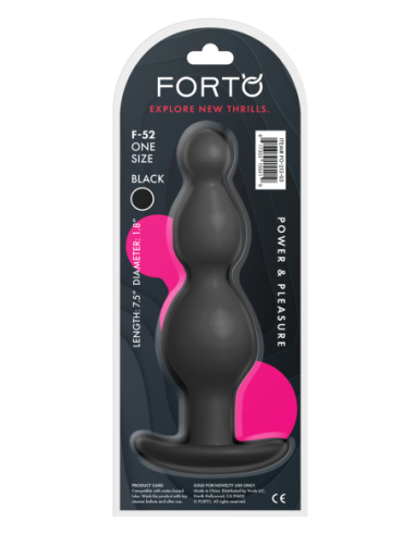 FORTO F-52 CONE BEADS BLACK