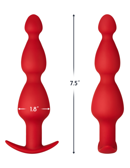 FORTO F-52 CONE BEADS RED