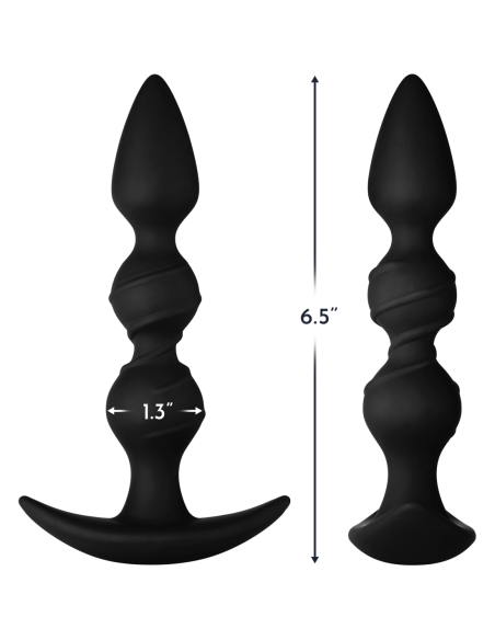 FORTO F-42 SPIRAL BEADS BLACK