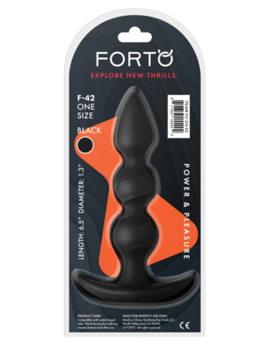 FORTO F-42 SPIRAL BEADS BLACK