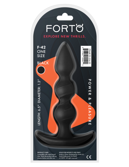 FORTO F-42 CUENTAS ESPIRAL NEGRO
