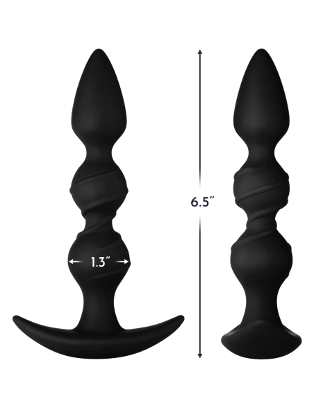 FORTO F-42R RATTLER SPIRAL BEADS BLACK