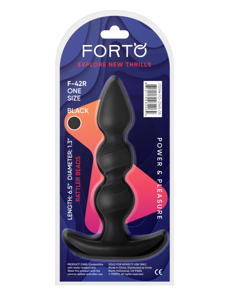 FORTO F-42R RATTLER ESPIRAL BEADS NEGRO