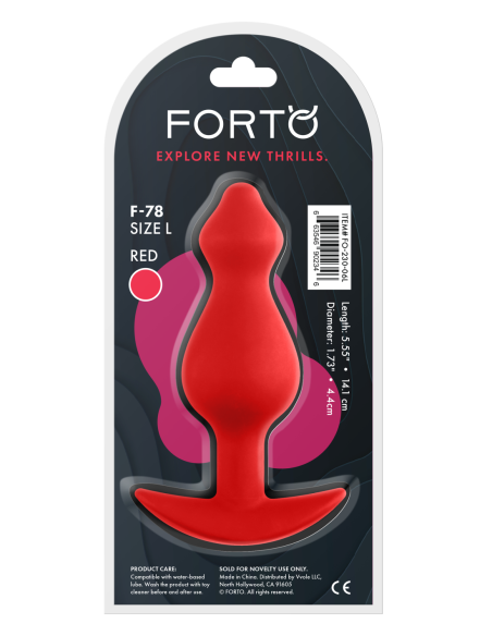 FORTO F-78 POINTEE PLUG LARGE RED
