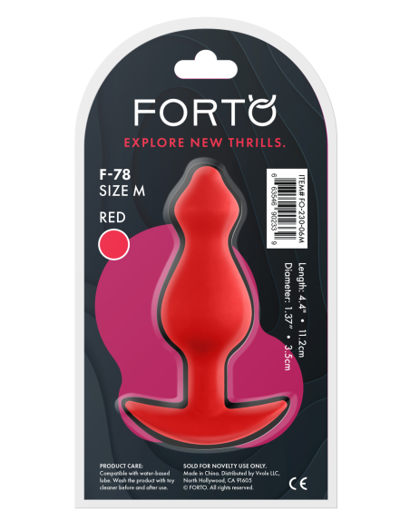 FORTO ENCHUFE F-78 POINTEE MEDIUM RED