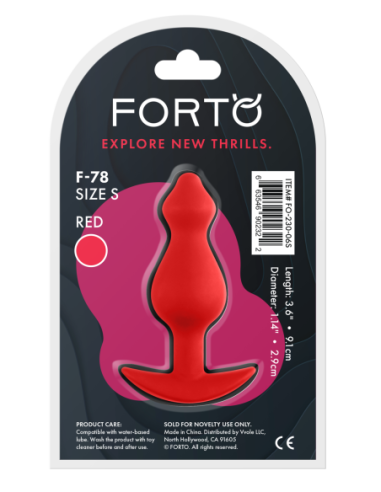 FORTO F-78 POINTEE PLUG SMALL RED