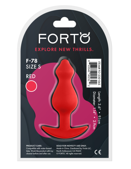 FORTO F-78 POINTEE PLUG SMALL RED