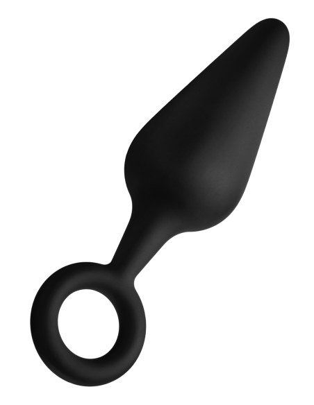 FORTO TAPÓN DE SILICONA F-10 CON ANILLO DE TRACCIÓN GRANDE NEGRO