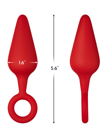 FORTO TAPÓN DE SILICONA F-10 CON ANILLO DE TRACCIÓN ROJO GRANDE