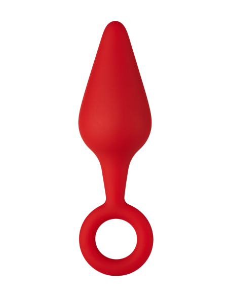 FORTO TAPÓN DE SILICONA F-10 CON ANILLO DE TRACCIÓN ROJO MEDIO