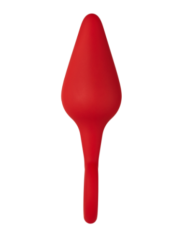 FORTO F-10 SILICONE PLUG W/ PULL RING MEDIUM RED