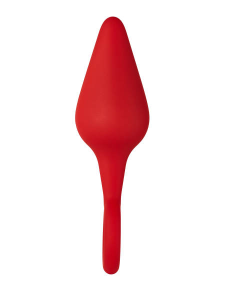 FORTO F-10 SILICONE PLUG W/ PULL RING MEDIUM RED