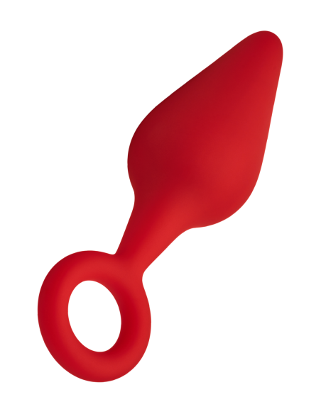 FORTO TAPÓN DE SILICONA F-10 CON ANILLO DE TRACCIÓN PEQUEÑO ROJO