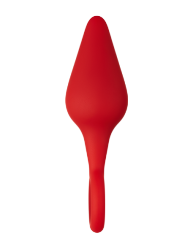FORTO F-10 SILICONE PLUG W/ PULL RING SMALL RED