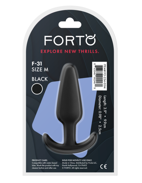 FORTO ENCHUFE F-31 MEDIUM NEGRO