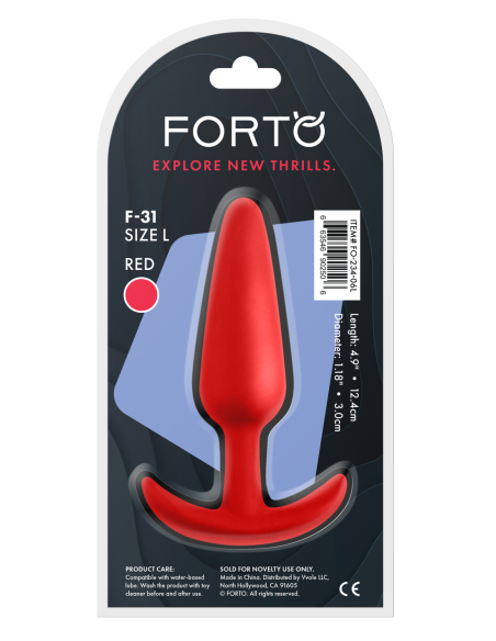 FORTO F-31 PLUG LARGE RED