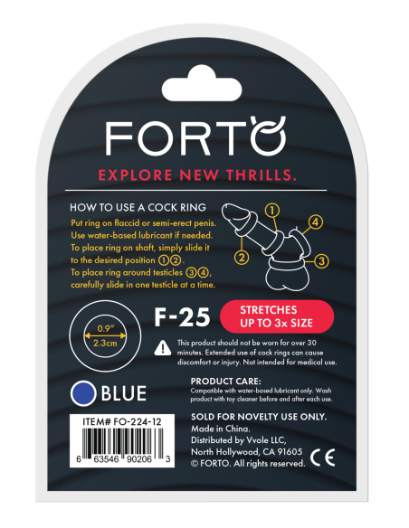 FORTO F-25 23MM C-RING AZUL