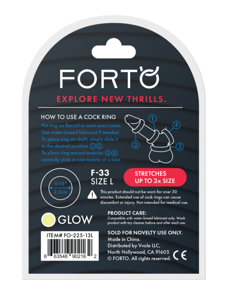 FORTO F-33 25MM C-RING LARGE GLOW