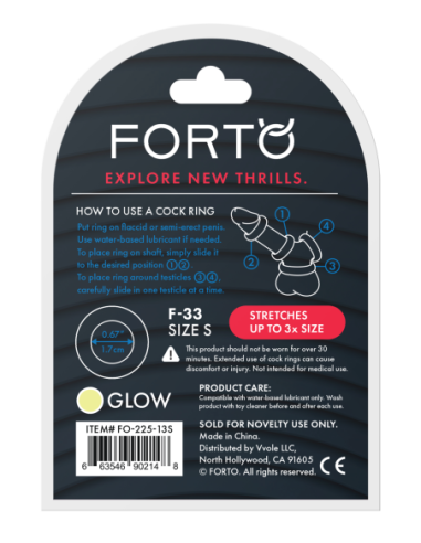 FORTO F-33 17MM C-RING SMALL GLOW