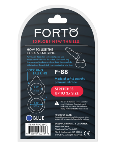 FORTO F-88 DOUBLE RING BLUE