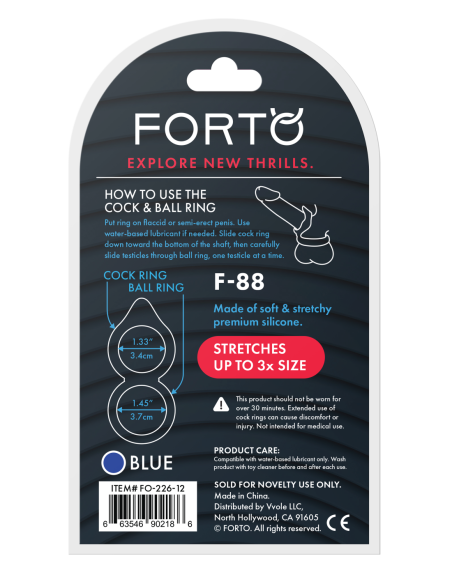 FORTO F-88 DOUBLE RING BLUE