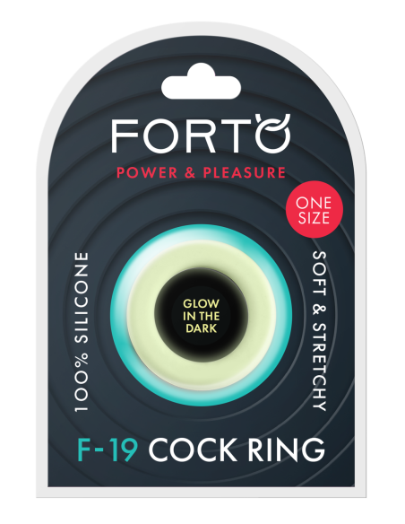 FORTO F-19 ANILLO C DE 2 TONOS NEGRO Y BRILLO