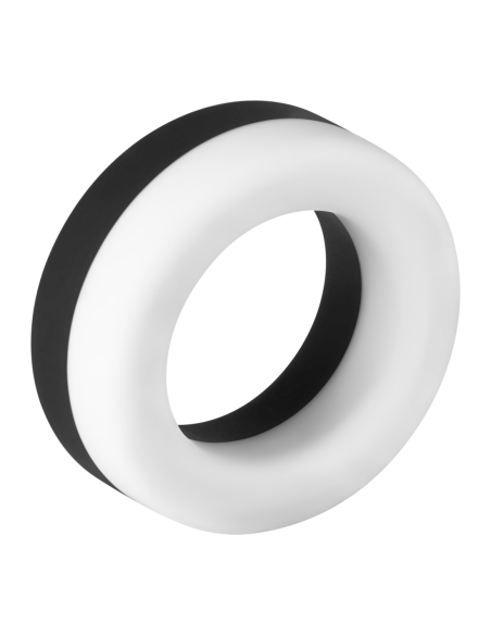 FORTO F-19 ANILLO C DE 2 TONOS EN BLANCO Y NEGRO