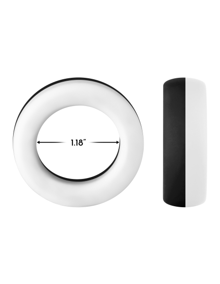 FORTO F-19 ANILLO C DE 2 TONOS EN BLANCO Y NEGRO