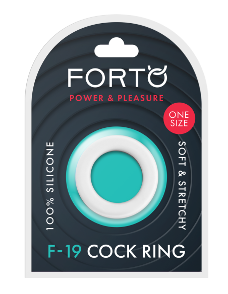 FORTO F-19 ANILLO C DE 2 TONOS EN BLANCO Y NEGRO