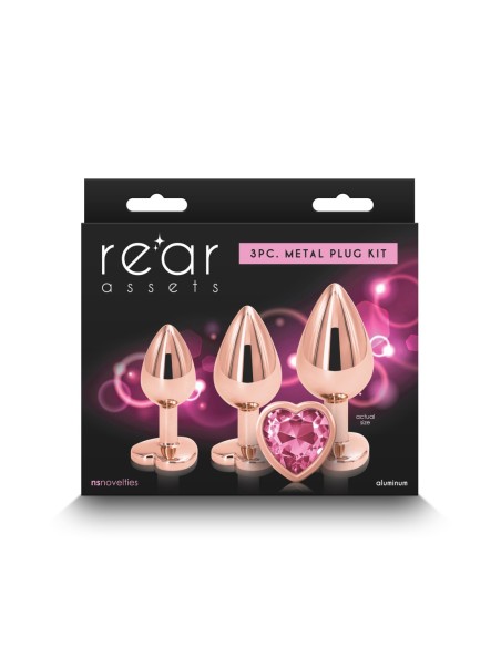 KIT DE ENTRENADOR DE ACTIVO TRASERO ORO ROSA CORAZÓN ROSA