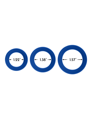 FORTO F-61 3 PIECE C-RING SET RED