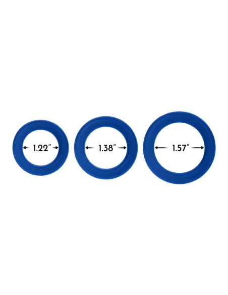 FORTO F-61 3 PIECE C-RING SET RED