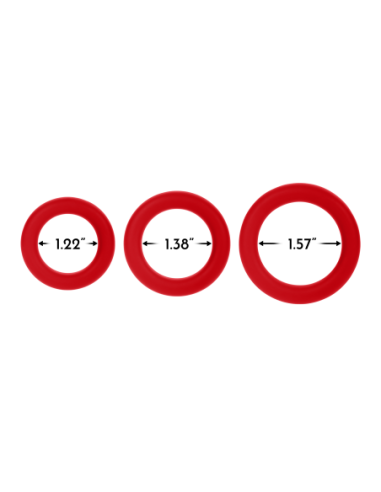 FORTO F-61 JUEGO DE ANILLOS EN C DE 3 PIEZAS AZUL