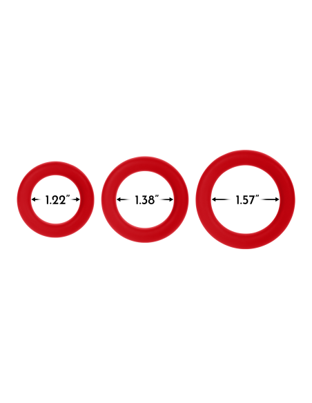 FORTO F-61 JUEGO DE ANILLOS EN C DE 3 PIEZAS AZUL