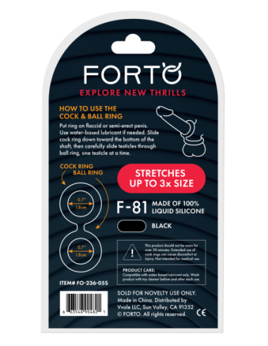 FORTO F-81 DOUBLE RING 44MM BLACK