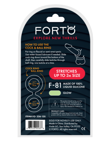 FORTO F-81 DOBLE ANILLO 44MM BRILLO