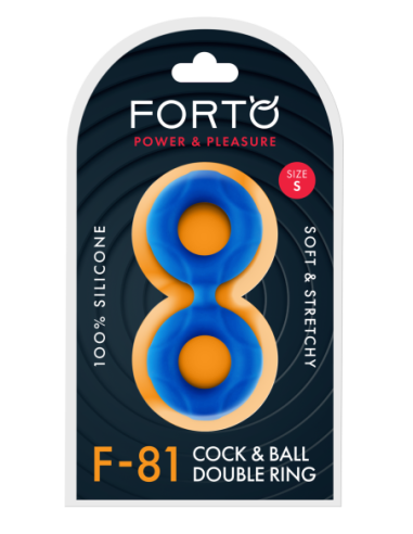 FORTO F-81 DOUBLE RING 44MM BLUE