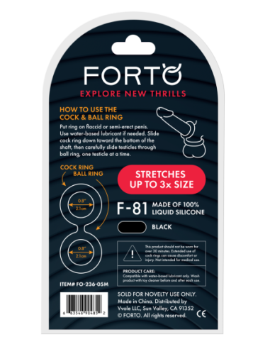 FORTO F-81 DOUBLE RING 47MM BLACK