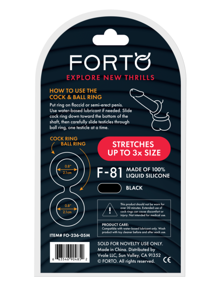 FORTO F-81 DOUBLE RING 47MM BLACK