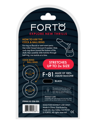 FORTO F-81 DOUBLE RING 51MM BLACK