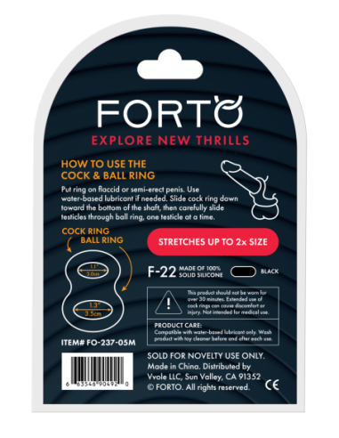 FORTO ANILLO D F-22 NEGRO MEDIO